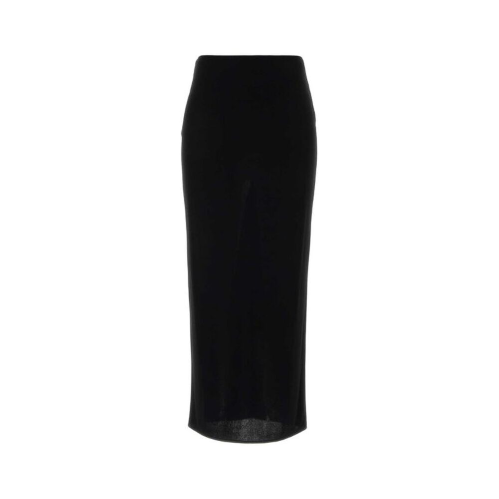 Valentino Garavani Women Black Viscose Skirt